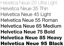 Gewicht van een lettertype